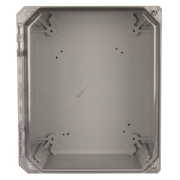 Screws Electrical Enclosures, 8 in H, 4 in D, 8 in W, 4X, Fiberglass